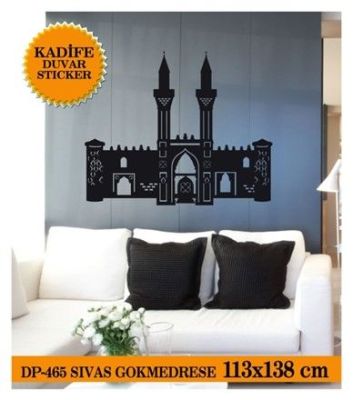 KADİFE DUVAR STICKER GÖKMEDRESE 113x138 CM