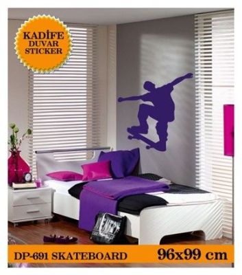 KADİFE DUVAR STICKER SKATEBOARD 96,3X99,6 CM