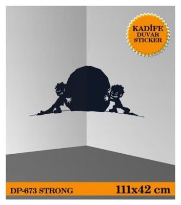 KADİFE DUVAR STICKER STRONG 111X42,6 CM