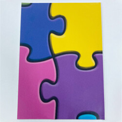 Yapışkansız Pvc Homeflex Color Eni:2mt - Pvc Yer Döşemesi Homeflex A30-100 Puzzle